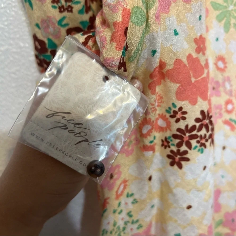 Free People Callie Printed Tunic Blouse NWT​​​​